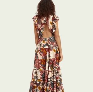 Scotch and Soda Open Back Maxi Dress